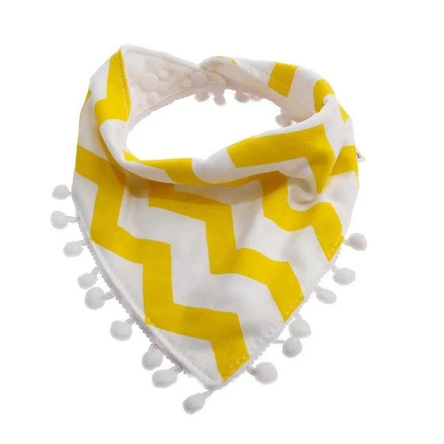 1Pc Baby Girls Boy Kids Saliva Towel Bandana Dribble Triangle Bibs Infant Head Scarf