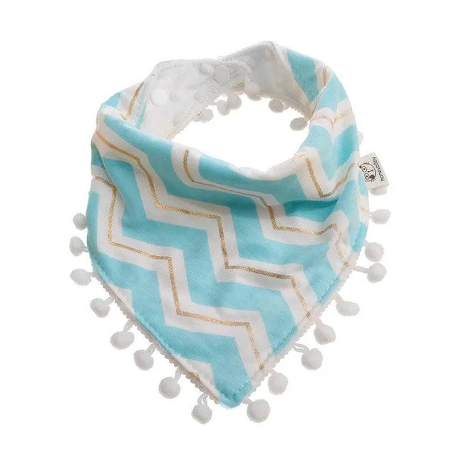 1Pc Baby Girls Boy Kids Saliva Towel Bandana Dribble Triangle Bibs Infant Head Scarf