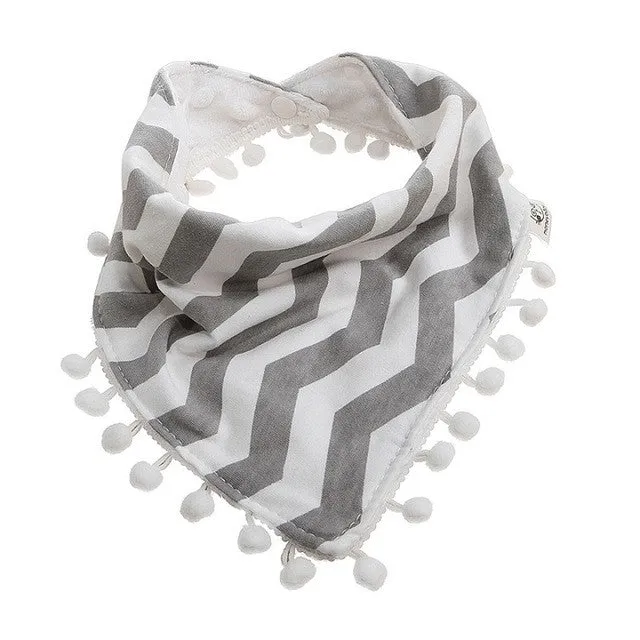 1Pc Baby Girls Boy Kids Saliva Towel Bandana Dribble Triangle Bibs Infant Head Scarf