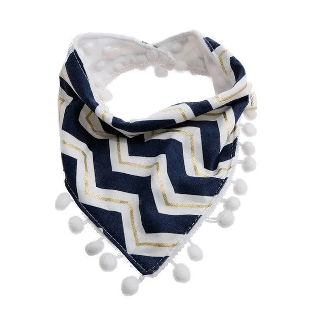 1Pc Baby Girls Boy Kids Saliva Towel Bandana Dribble Triangle Bibs Infant Head Scarf