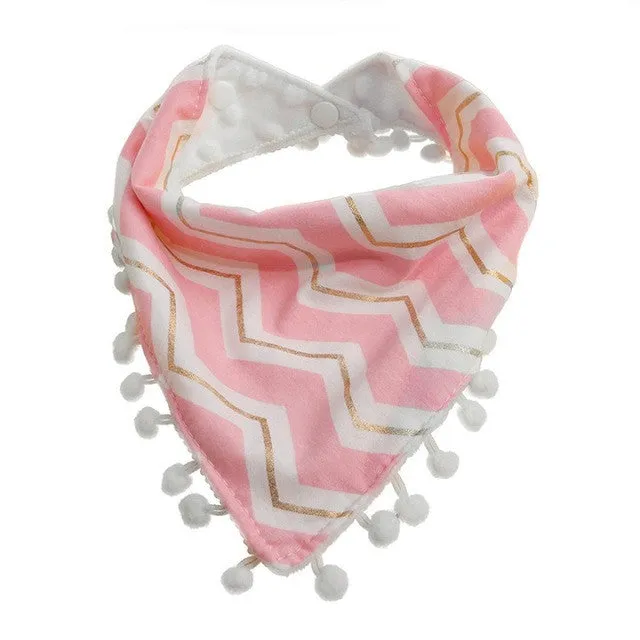 1Pc Baby Girls Boy Kids Saliva Towel Bandana Dribble Triangle Bibs Infant Head Scarf