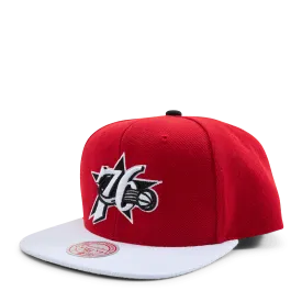 76ers Cardinal 2 Tone snapback