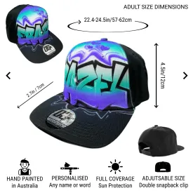 Aqua Graffiti Flow Snapback