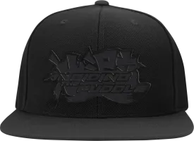 AVOIDING THE PUDDLE 'Logo' snapback - Black/Black