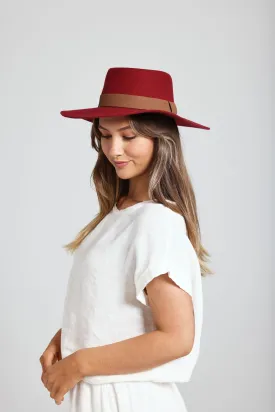 Ballina Felt Hat (Red)