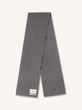 Braemar Scarf in Grey Lambswool