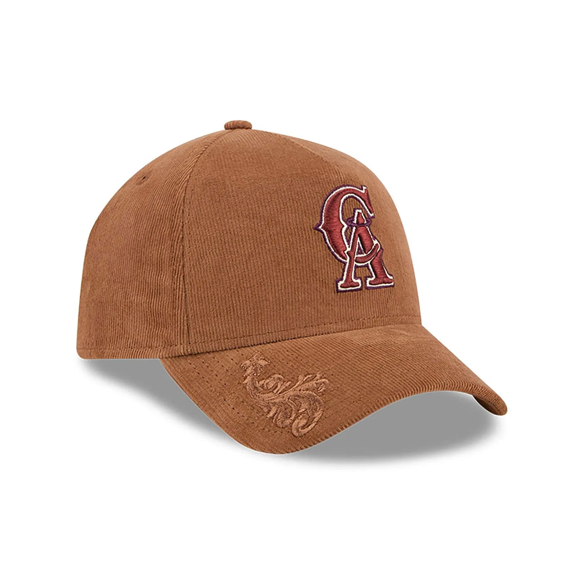 California Angels Ornamental Cord Brown 9FORTY A-Frame Adjustable Cap