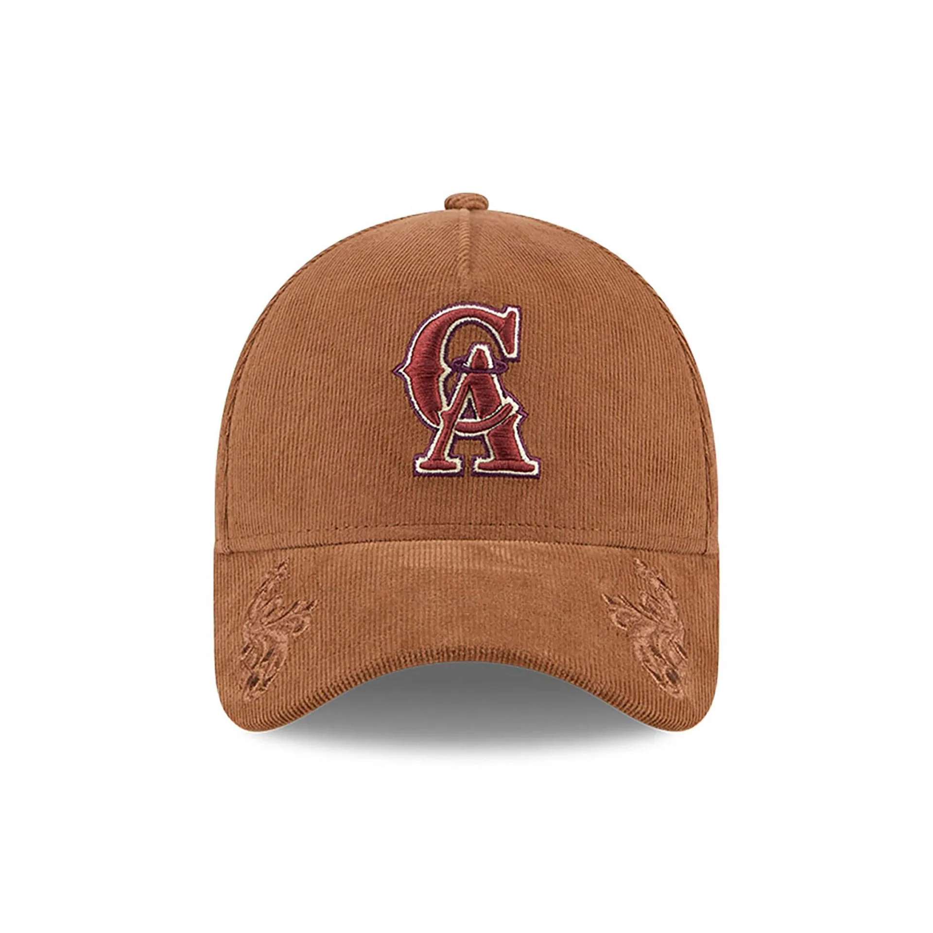 California Angels Ornamental Cord Brown 9FORTY A-Frame Adjustable Cap