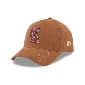 California Angels Ornamental Cord Brown 9FORTY A-Frame Adjustable Cap