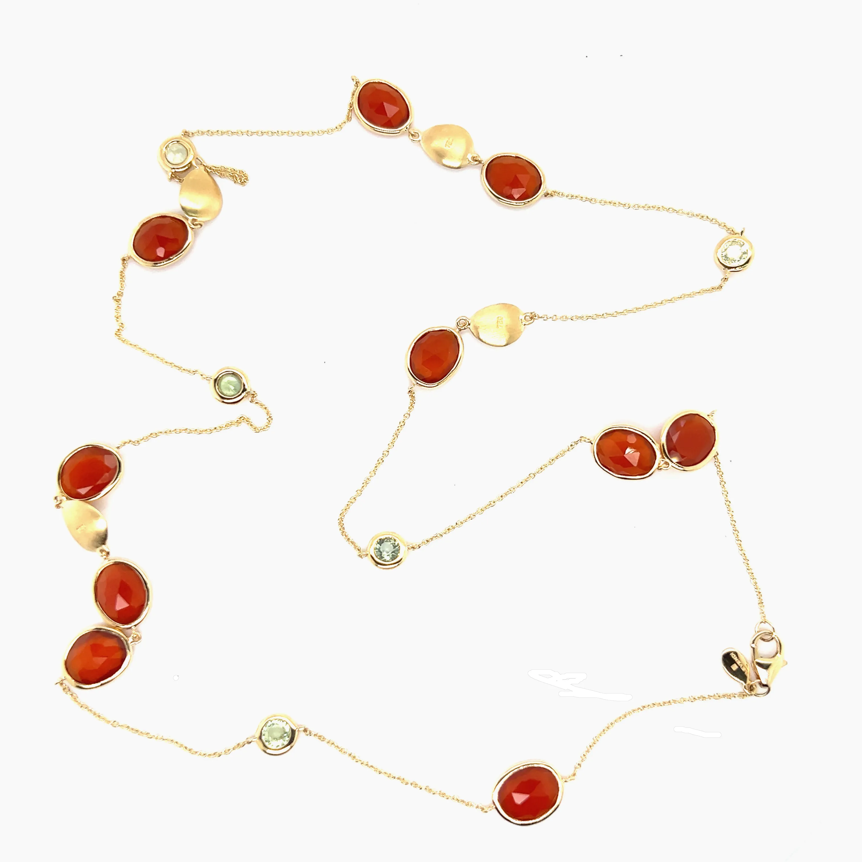 Carnelian Gold Necklace