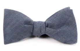 Classic Chambray Warm Blue Bow Tie