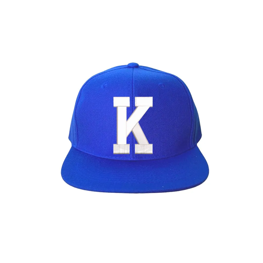 Custom Initial Flat Bill Snapback