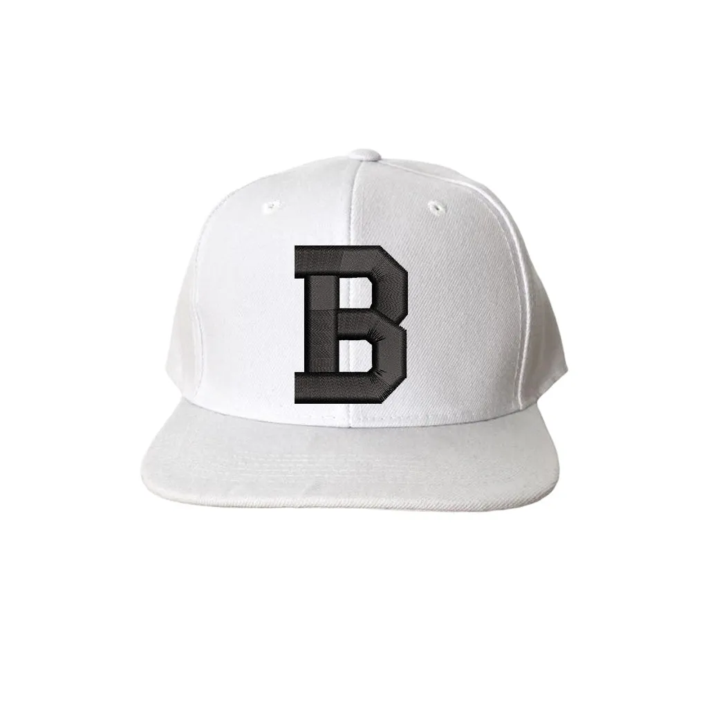 Custom Initial Flat Bill Snapback