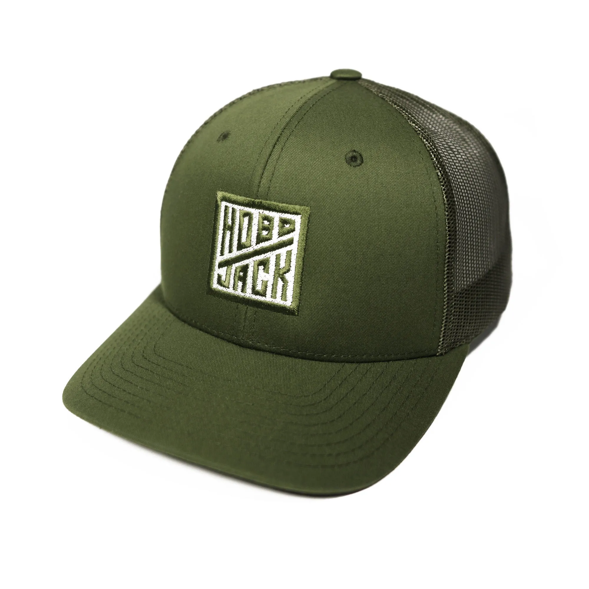 EMBLEM TRUCKER CAP DELUXE - MILITARY