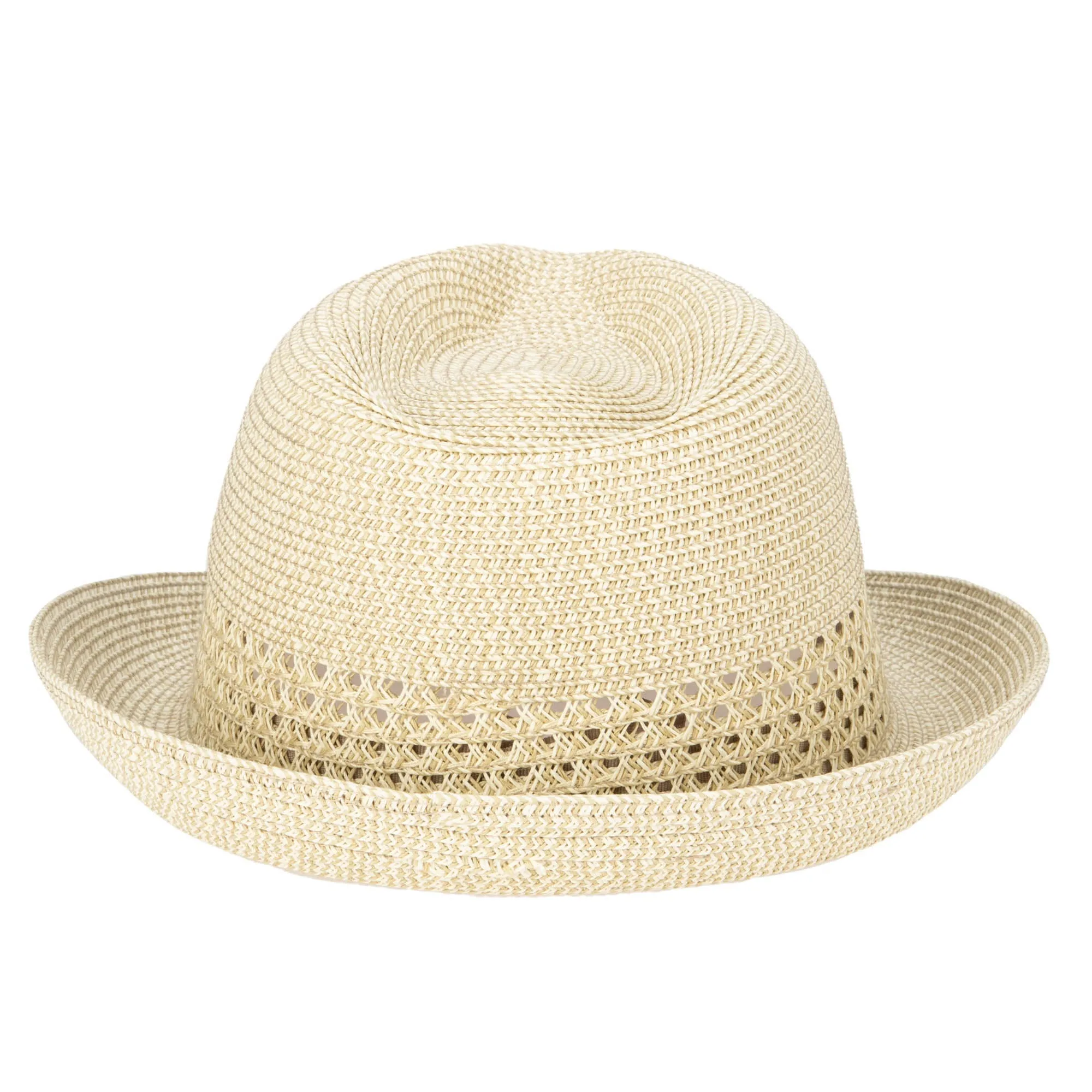 Everyday Fedora - Women's Fedora W/ Open Weave Inset