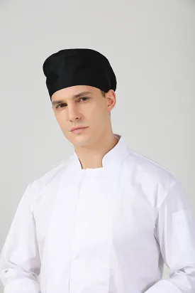 Freesia Black Chef Beanie, No Vent