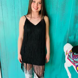 Fringe Tassel Backless Dress*