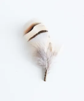 Grey   Cream Feather