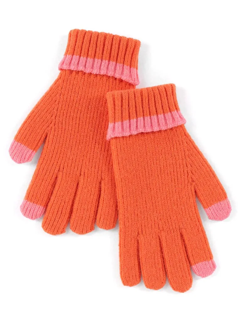 JOY TOUCHSCREEN GLOVES: Orange