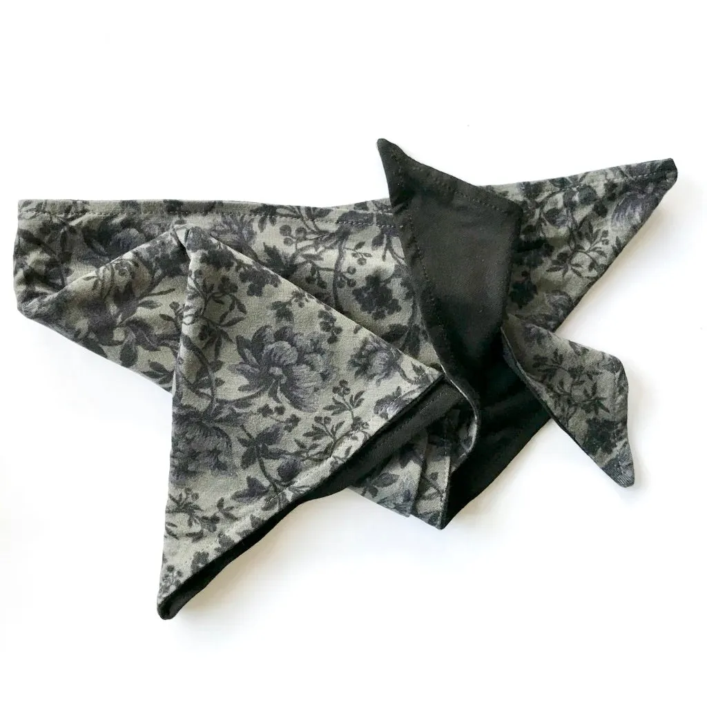 Liberty Head Scarf Reversible Melissa Charcoal