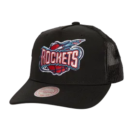 Men's Houston Rockets Mitchell & Ness HWC Monogram Trucker Adjustable Cap