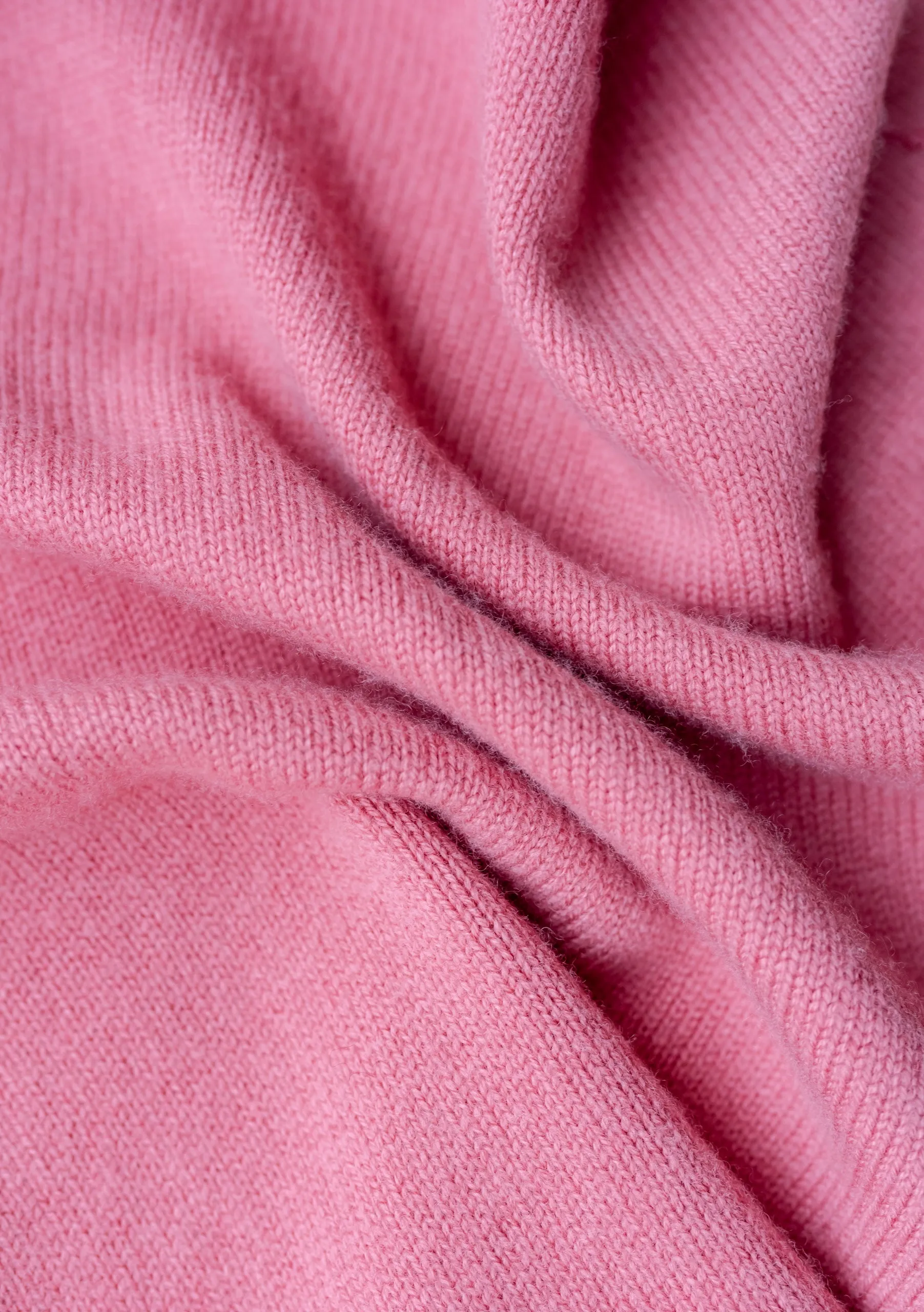 Merino Triangle Scarf in Pink