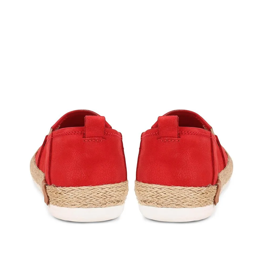 Milan Leather Espadrille Flats - MILAN / 320 085