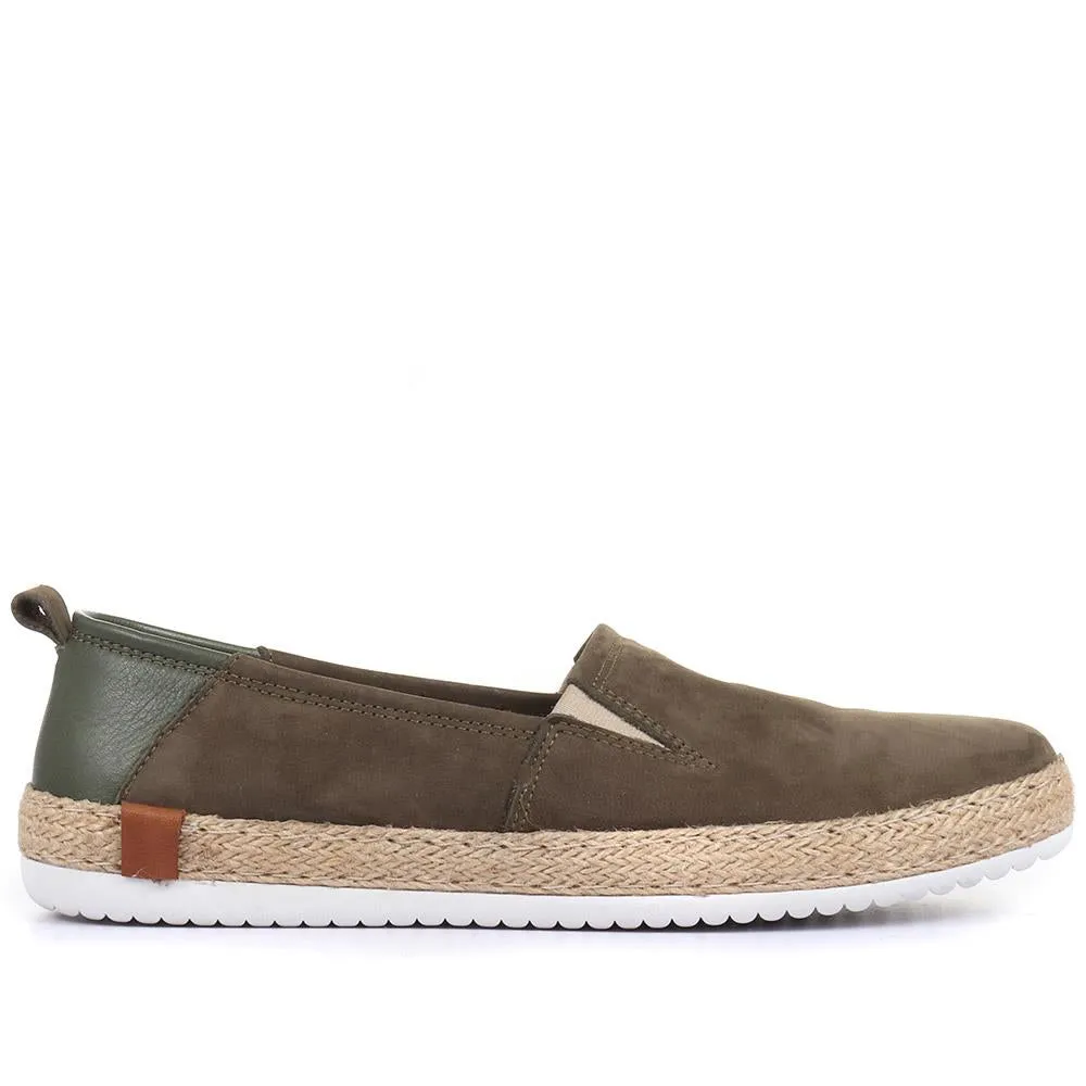 Milan Leather Espadrille Flats - MILAN / 320 085