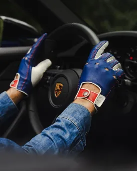 MULSANNE 24 Heures du Mans - Driving Gloves - Tour de France Blue/Racing Red/Bianco Italia