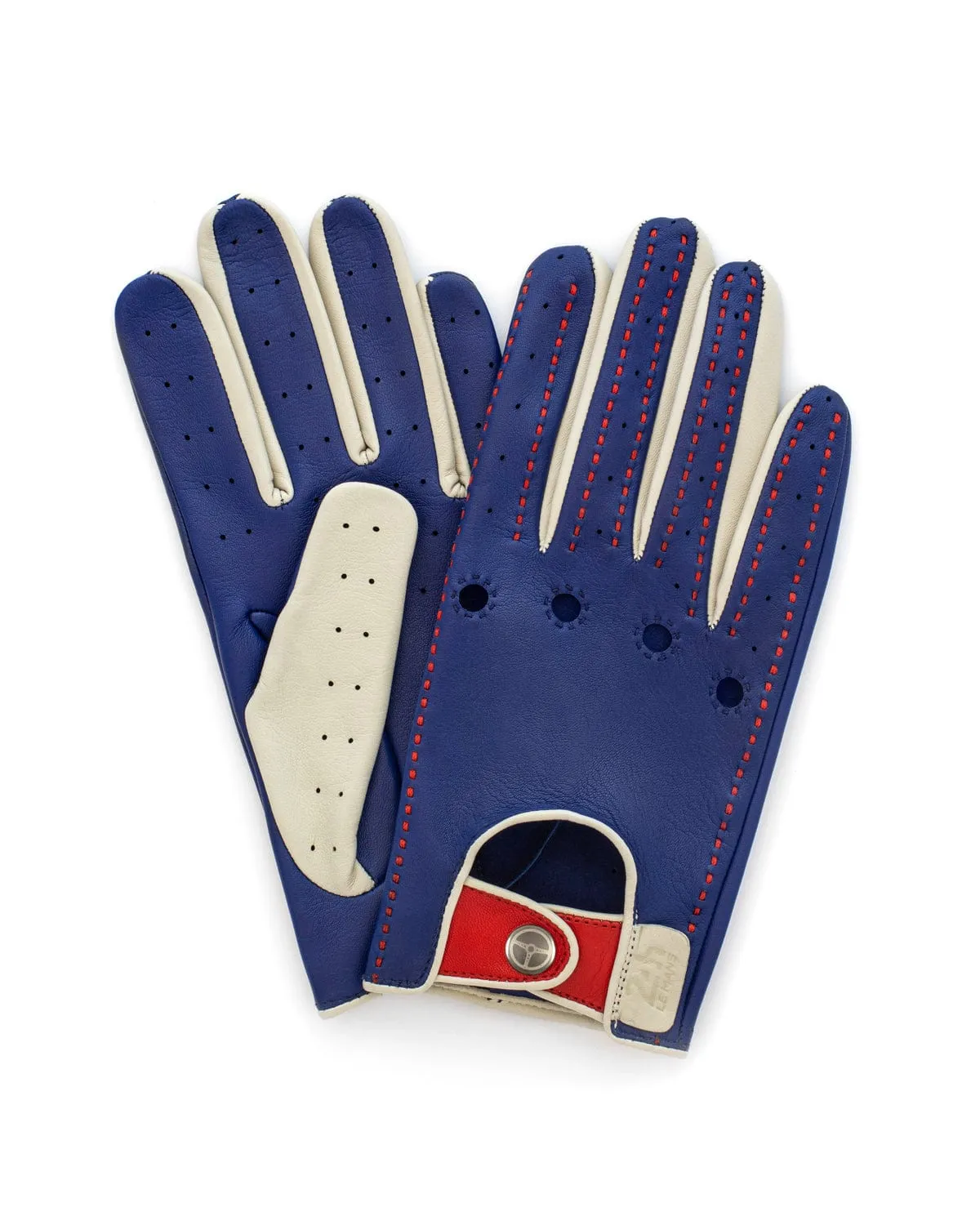 MULSANNE 24 Heures du Mans - Driving Gloves - Tour de France Blue/Racing Red/Bianco Italia