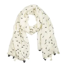 Phoebe Feather Print Scarf