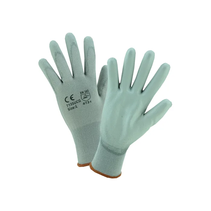 PIP West Chester 713SUCG PosiGrip Nylon Glove with Polyurethane Coated Flat Grip, 1 Dozen