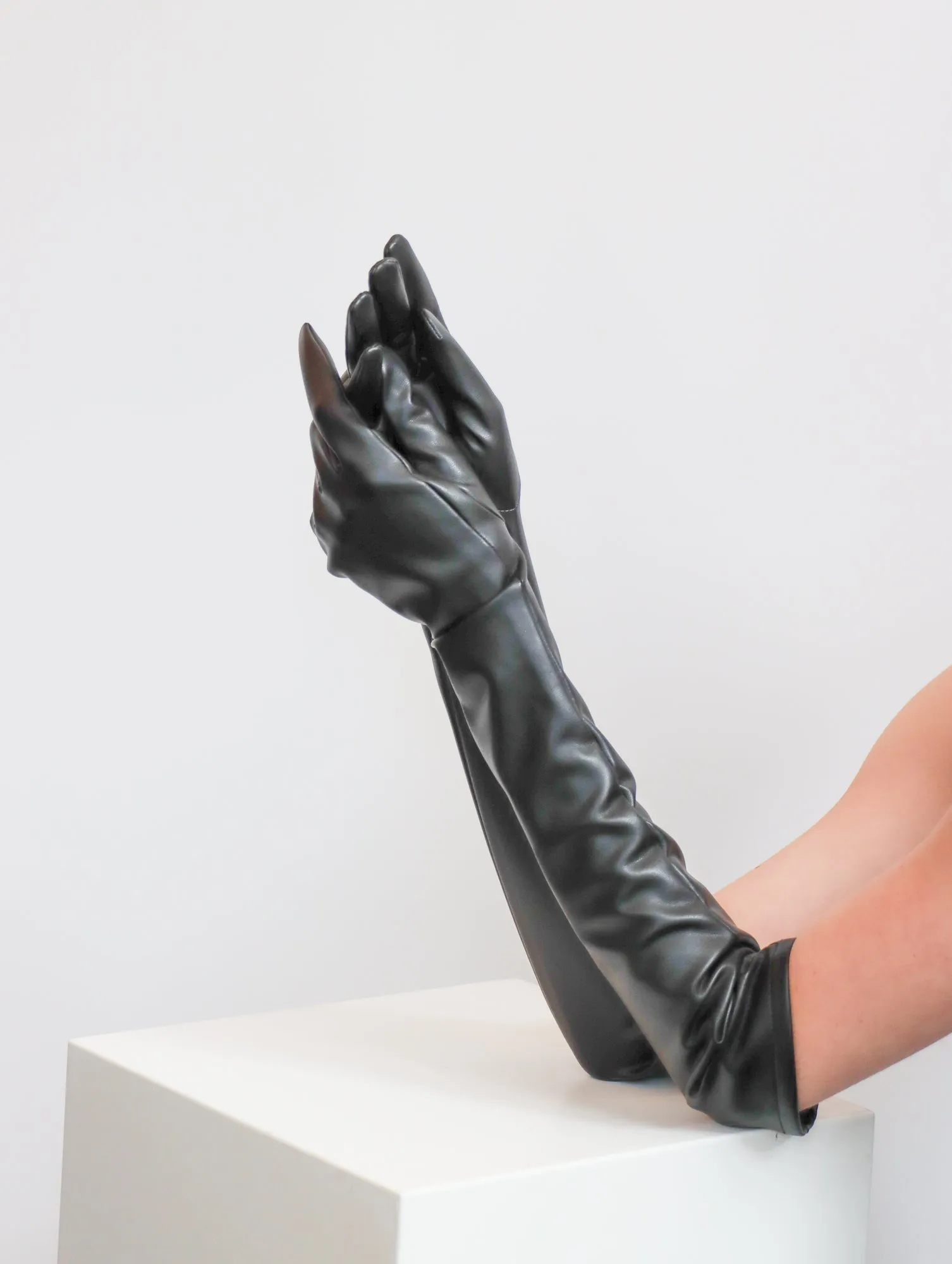 Skin Gloves in Black by Issey Miyake