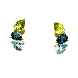 Sky Blue Topaz Earrings