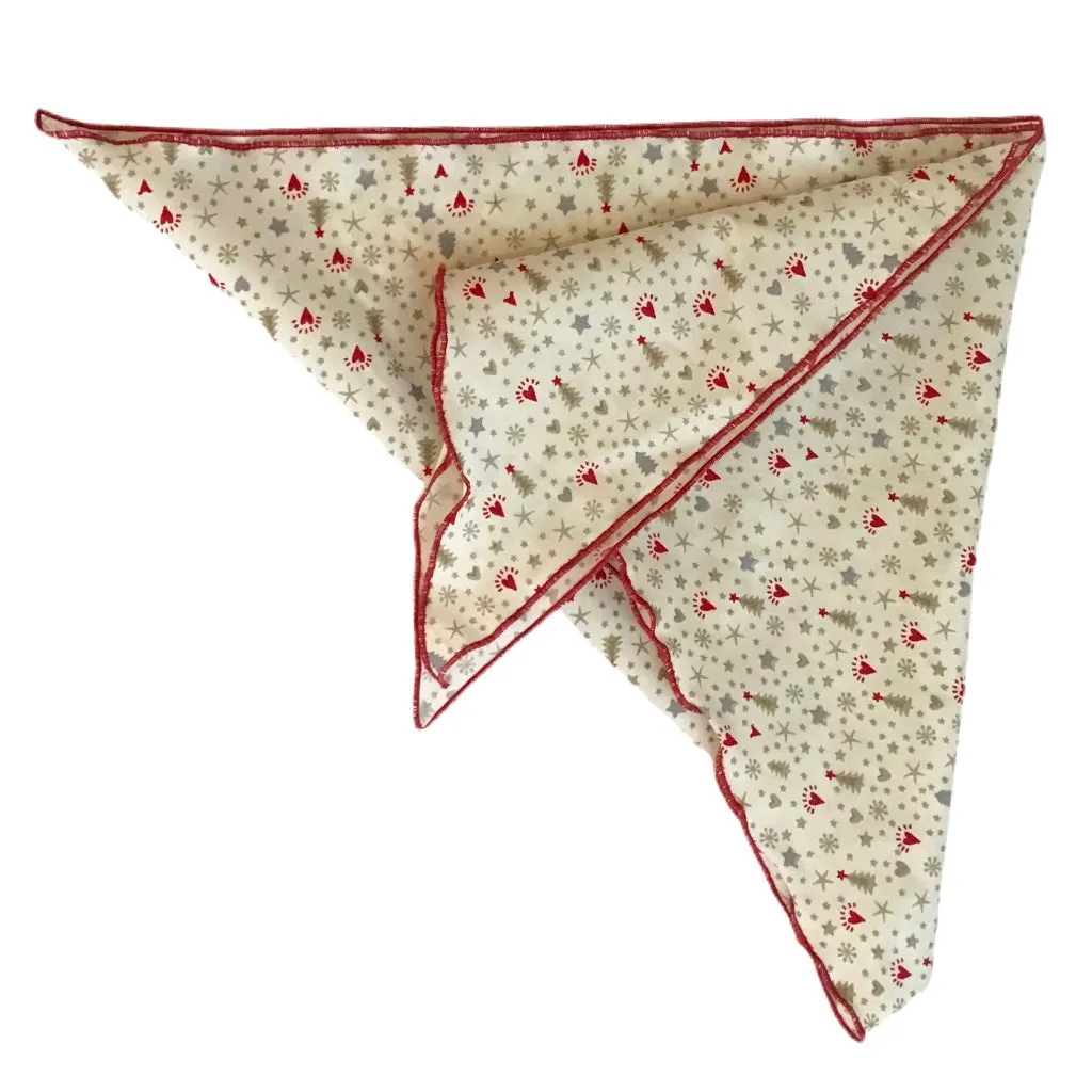 White Noel Cotton Chemo Headscarf Bandana