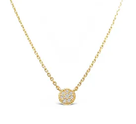 Yellow Gold Round Pendant