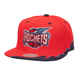 Youth Houston Rockets Mitchell & Ness HWC Rising Tide Adjustable Cap